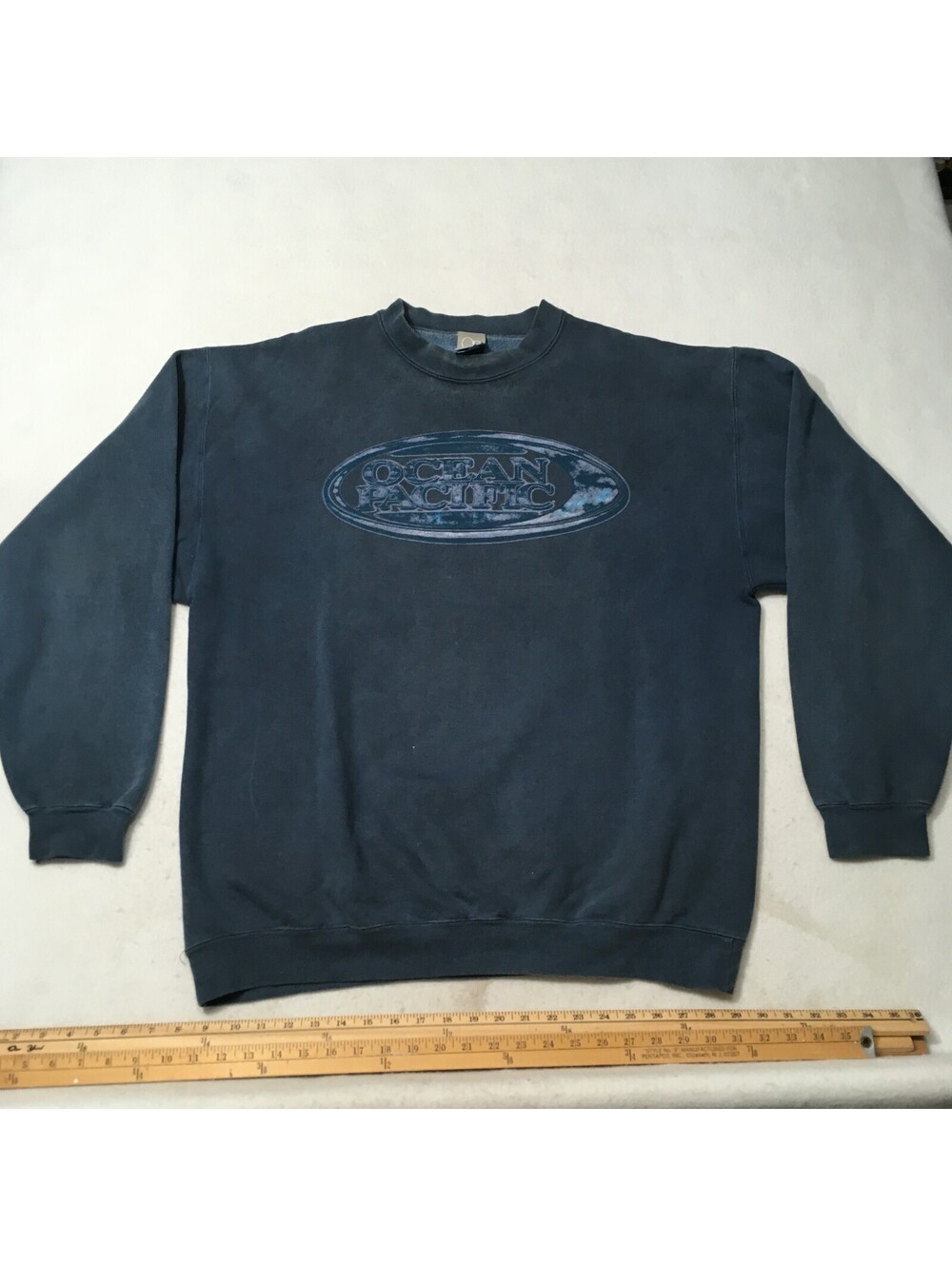 Vintage 80s 90s Ocean Pacific Surf Skate blue Men’s Large Sweatshirt